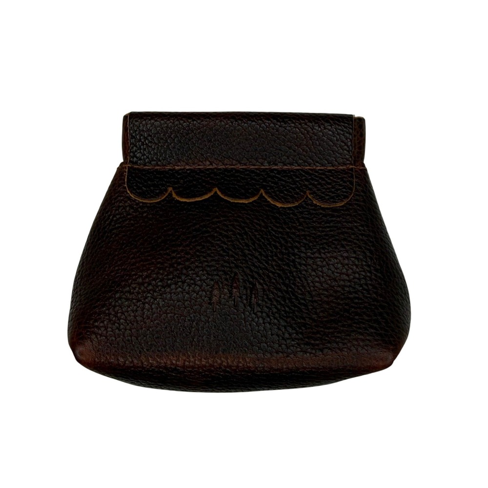 New Portland Leather Goods Penny Pouch Nutmeg Brown Leather Coin Purse